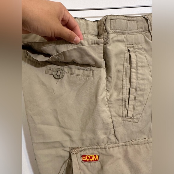 VOLCOM Amphibian Khaki Cargo Outdoor Hiking Athletic Shorts - Picture 8 of 11